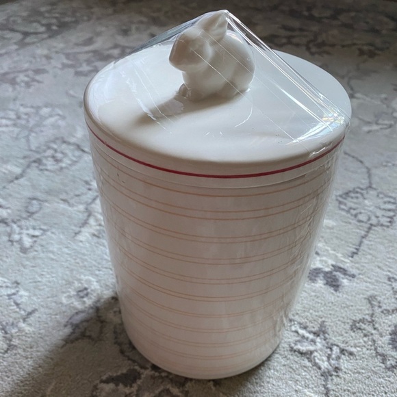 Threshold Large ceramic Candy Canister bunny topper - Picture 1 of 7